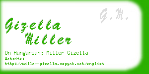gizella miller business card